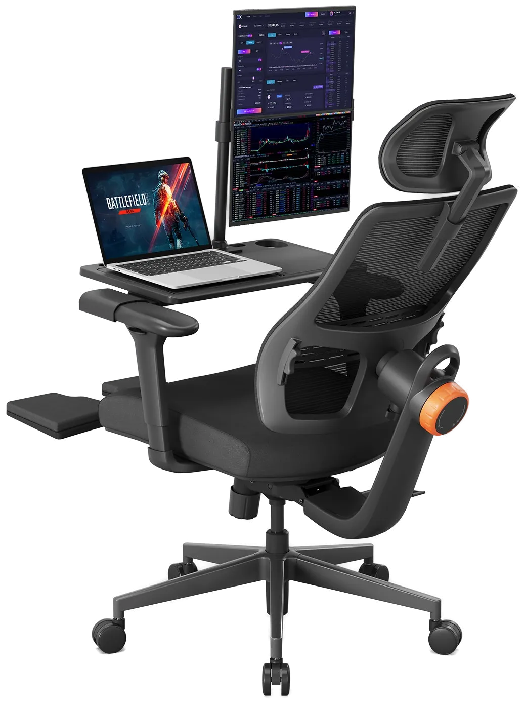 Spine-Cradling Ergonomic Design