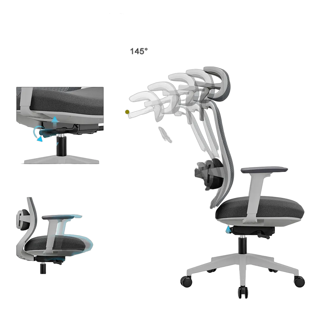 Thumbnail for Premium ErgoChair - Grey