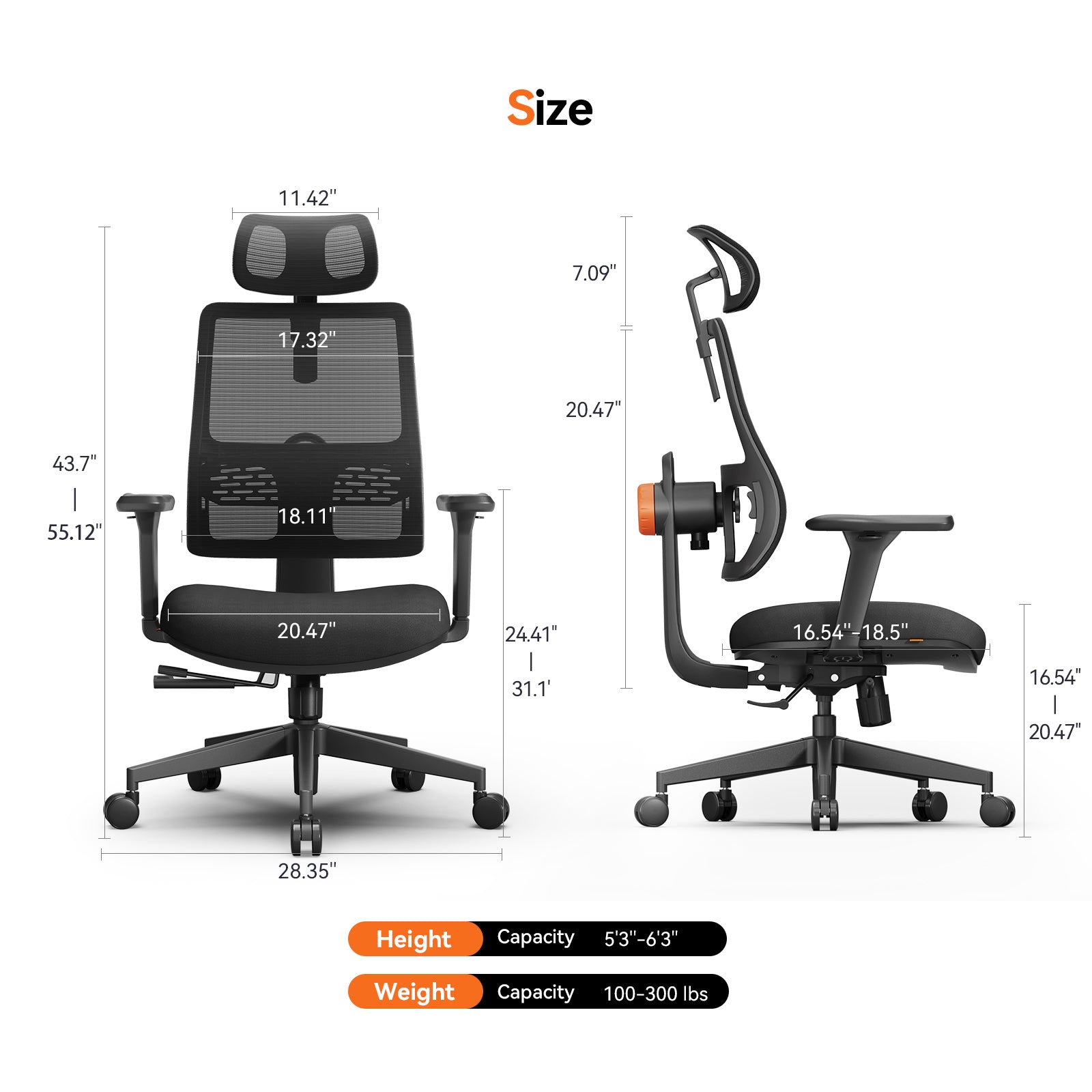 Thumbnail for Magic H Ergonomic Office Chair
